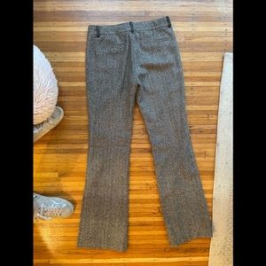 Herring bone. Wool pants, silk lined very comfy